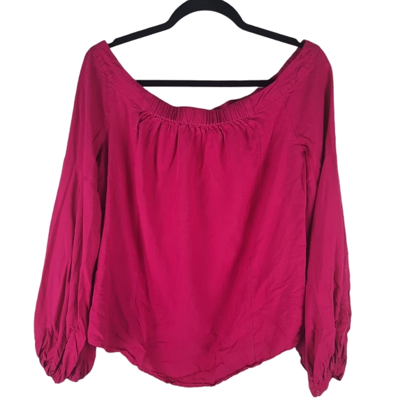 Anthropologie Floreat Mazza pink peasant Top - Picture 4 of 14